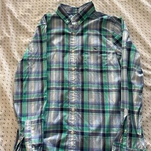 Vineyard Vines Green Plaid Button-Down Shirt